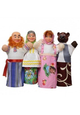 Театр кукольный Чуди сам Маша и медведь 4 персонажа В 068 - 