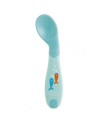 Ложка Chicco First Spoon 8м+ блакитна 16100.20