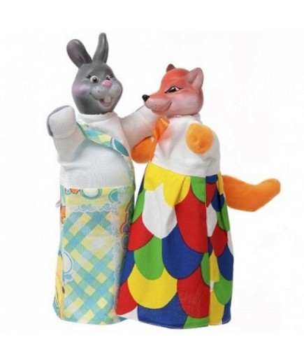 Набір ляльок-рукавиць Чуди сам  Лисиця і заєць 2 персонажі В 078/077