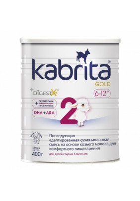 Сумiш на основi козячого молока Kabrita GOLD вiд 6 до 12 мic 400г KS02400