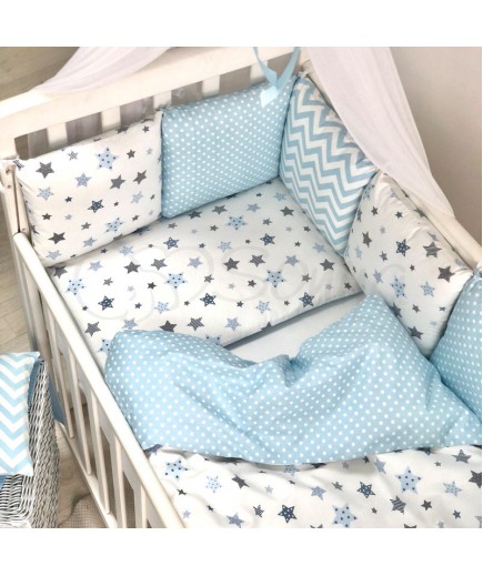 Постільний комплект Маленька Соня Baby Design Premium Stars 7од 0120226