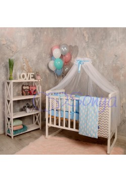 Постільний комплект Маленька Соня Baby Design Хмари 6од 0220385