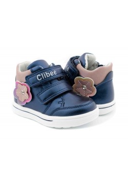 Ботинки 21-26 Clibee P529-blue-pink