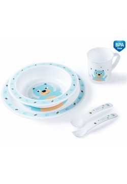Набор посуды Canpol Cute Animals 4/401_blu