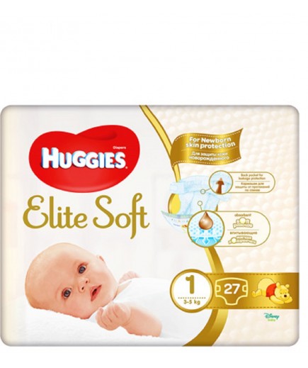 Підгузники Huggies Elite Soft 1 27шт 5479ш
