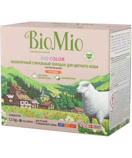 Порошок для прання кольорової білизни Bio-Color Bio Mio 1,5кг ПЦ-415