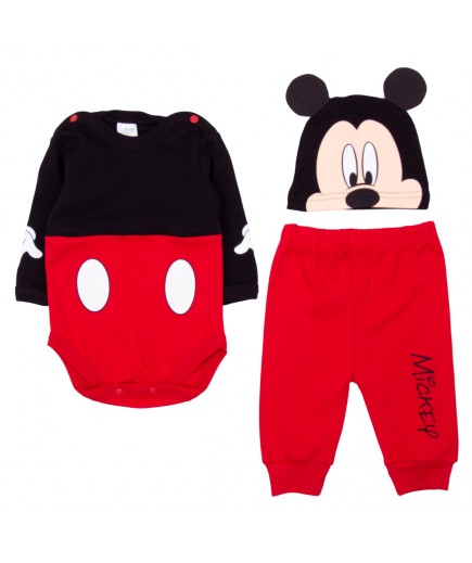 Комплект (боді+штани+шапка) 62-68 Disney Mickey MC15201