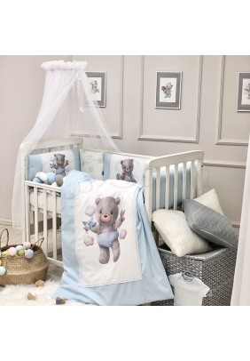 Постільний комплект Маленька Соня Kids Toys Ведмедик 6од 0269203 Блакитний
