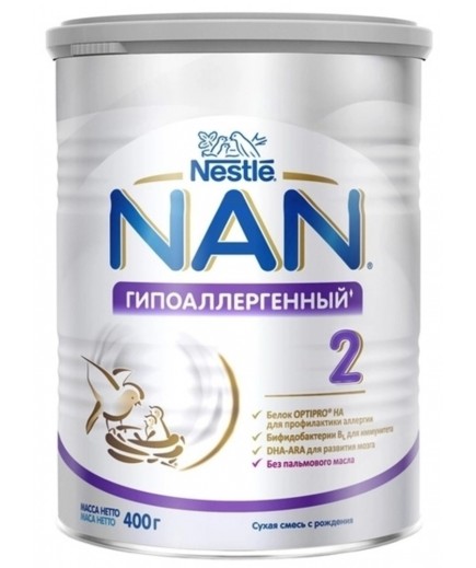 Суміш Nestle Нан-2 гіпоалергенний 400г 1000237
