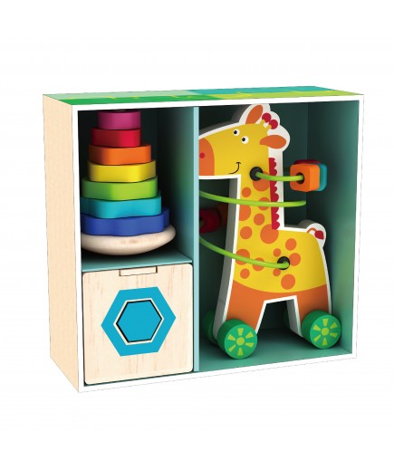 Іграшка розвиваюча Acool Toy Жирафик 3в1 AC7611
