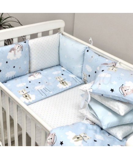 Постільний комплект Маленька Соня Baby Design Коти в хмарах 6од 0220398