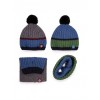 Комплект (шапка+хомут) Dembohouse Ашер 16.04.048-Синій/зелений