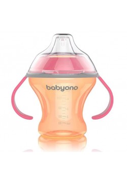 Поїльник-непроливайка з ручками BabyOno 180мл 1456