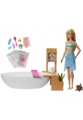 Лялька Barbie у ванній кімнаті GJN32 - 