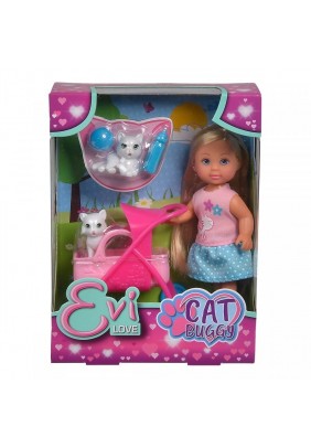 Лялька Steffi & Evi Love Еві з візочком для кошенят 5733348 - 