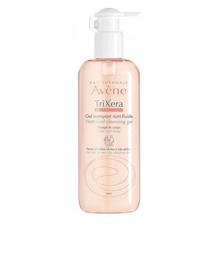 Гель очищающий для обличчя і тіла Avene TriXera Nutrition 400мл 213538 Гель очищающий для обличчя і тіла Avene TriXera Nutrition 400мл 213538