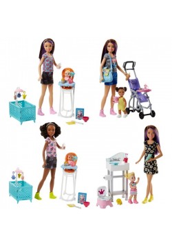 Кукла Barbie Уход за малышами FHY97