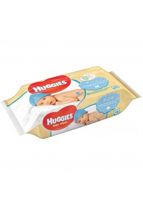 Серветки вологі Huggies Pure 56шт 550091