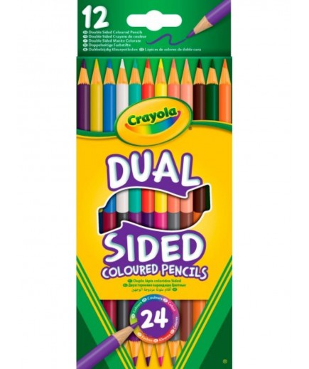 Олівці двосторонні Crayola 12шт 256356.024