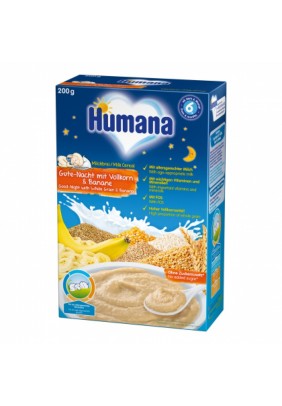 Каша молочна цільнозернова з бананом Humana Солодкі сни 200г 775597 - 