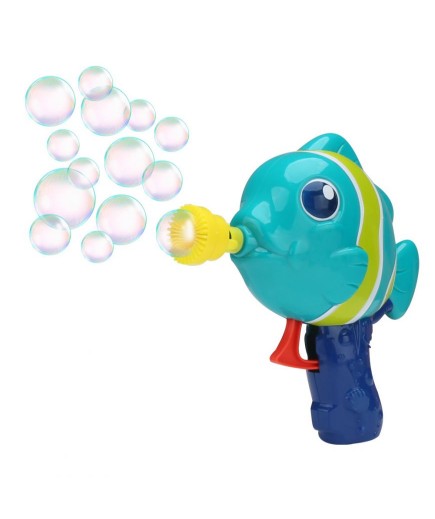 Пістолет для видування бульбашок Bubble Fun Рибка + 60мл DHOBB10125