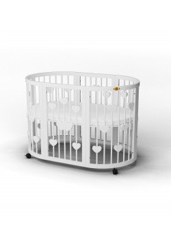 Ліжко-трансформер дитяче IngVart Smart bed Round 9в1 серця 1349003