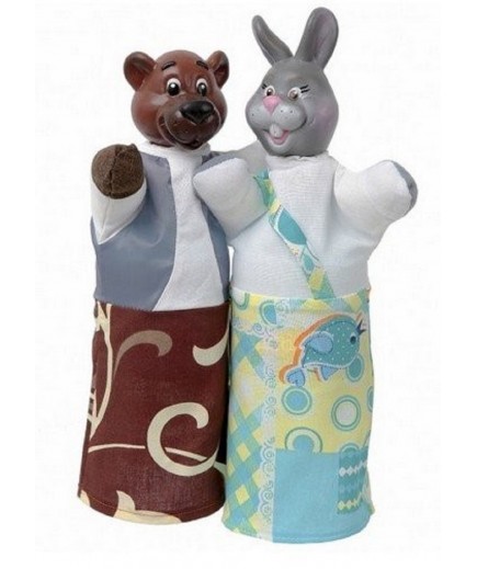 Набір ляльок-рукавиць Чуди сам Ведмідь і заєць 2 персонажі В 075/077