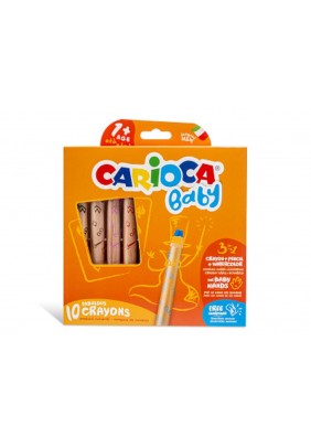 Олівці Carioca 3в1 10кол 42818