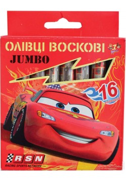 Олівці воскові 1Вересня JUMBO 16кол 400090