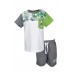 Комплект (футболка+шорты) 74-104 Mininio 01M1IZG77-Белый/темно-серый