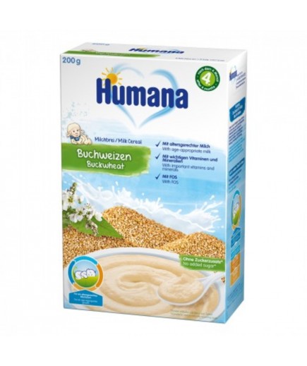 Каша молочная гречневая Humana 200г 75573