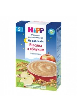 Каша молочная овсяная с яблоком HIPP 250г 3331