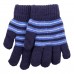 Перчатки YO! R-214-Темно-синий/голубой
