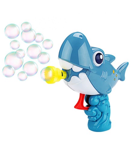 Пістолет для видування бульбашок Bubble Fun Акула + 60мл DHOBB10126
