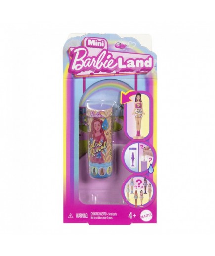 Лялька-сюрприз Barbie Mini BarbieLand Райдужні та стильні JCR08 Лялька-сюрприз Barbie Mini BarbieLand Райдужні та стильні JCR08