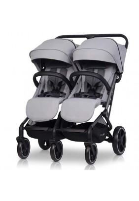 Коляска для двійні Euro-Cart Echo 2024 EGECB24-10 grey