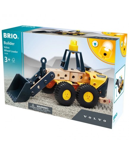 Конструктор Brio Builder Навантажувач Volvo 34598 Конструктор Brio Builder Навантажувач Volvo 34598