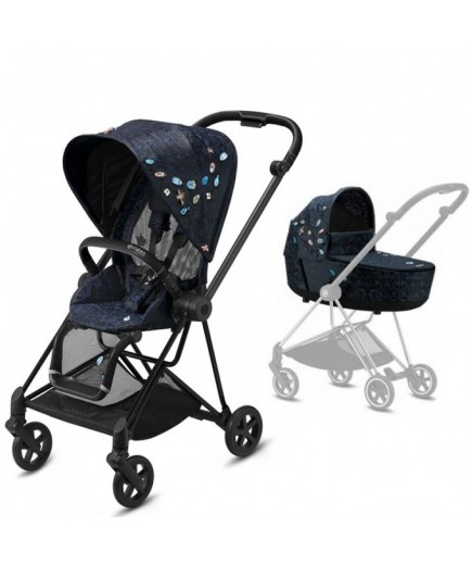 Коляска універсальна 2в1 Cybex Mios 4.0 Jewels of Nature/Matt Black 522000783/4