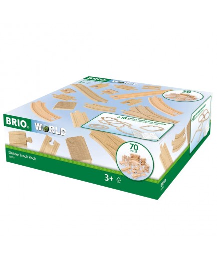 Набір розширень для залізниці Brio Deluxe 70 ел. 36030 Набір розширень для залізниці Brio Deluxe 70 ел. 36030