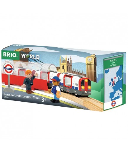 Потяг BRIO Лондонське метро з тунелем 36085 Потяг BRIO Лондонське метро з тунелем 36085