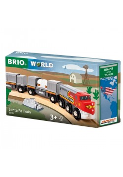 Потяг для залізниці Brio High Santa Fe 36089