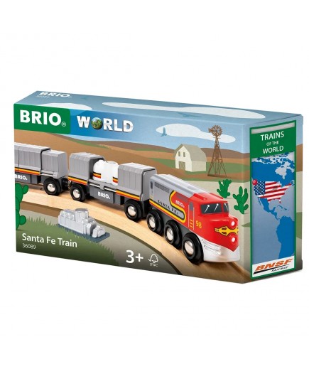 Потяг для залізниці Brio High Santa Fe 36089 Потяг для залізниці Brio High Santa Fe 36089