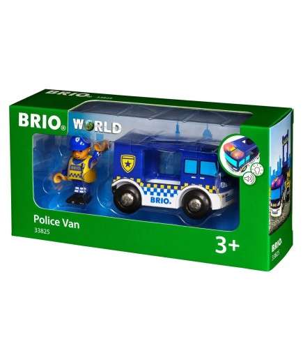 Поліцейський фургон Brio для залізниці 33825 Поліцейський фургон Brio для залізниці 33825