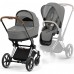 Коляска універсальна 2в1 Cybex Priam 4.0 Mirage Grey/Chrome Brown 523000809/3