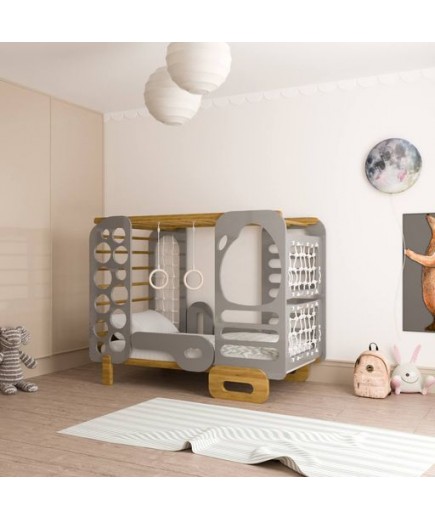 Ліжко-трансформер дитяче TatkoPlayground Montessori 1600x800 ТРMtrgr-1