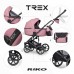 Коляска універсальна 2в1 Riko TREX 03 Energy Pink NEW RTX-03