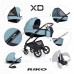 Коляска унiверсальна 2в1 Riko XD PRO 02 Crystal Blue NEW RXD-02 фото 5