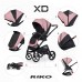 Коляска унiверсальна 2в1 Riko XD PRO 03 Energy Pink NEW RXD-03