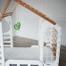 Ліжко дитяче TatkoPlayground Montessori Будиночок 1600x800 ТРMD-white