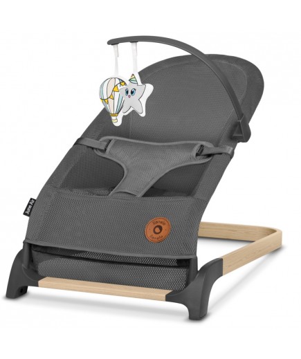 Шезлонг-гойдалка Lionelo June Air Grey Graphite LO-JUNE AIR GREY GRAPHITE Шезлонг-гойдалка Lionelo June Air Grey Graphite LO-JUNE AIR GREY GRAPHITE